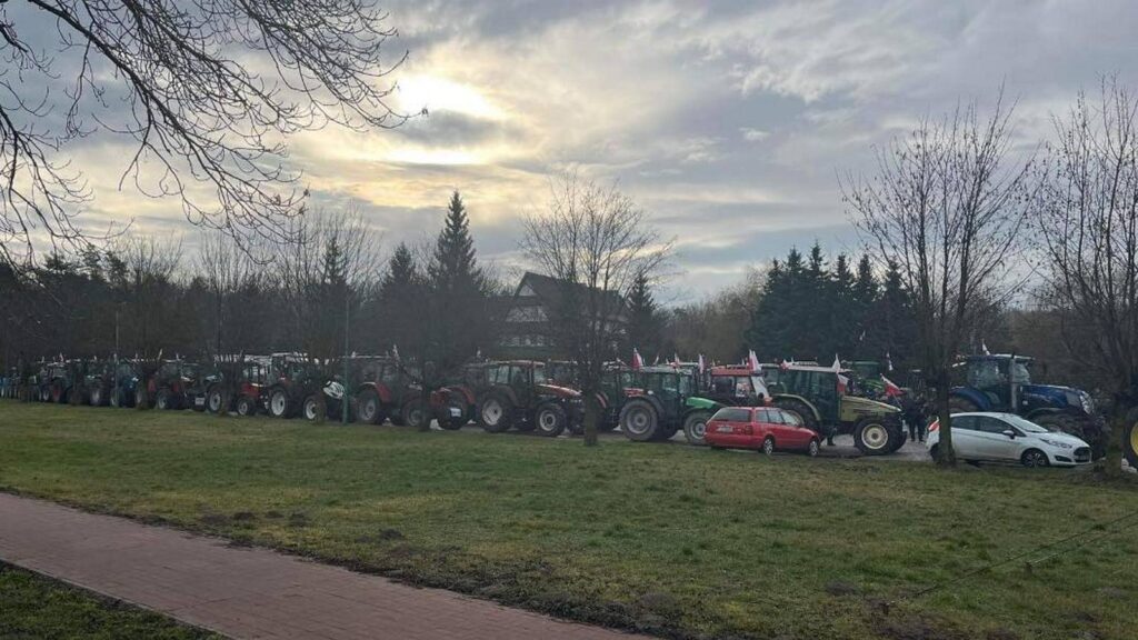 Protest rolników z AGROunii w Chełmie.