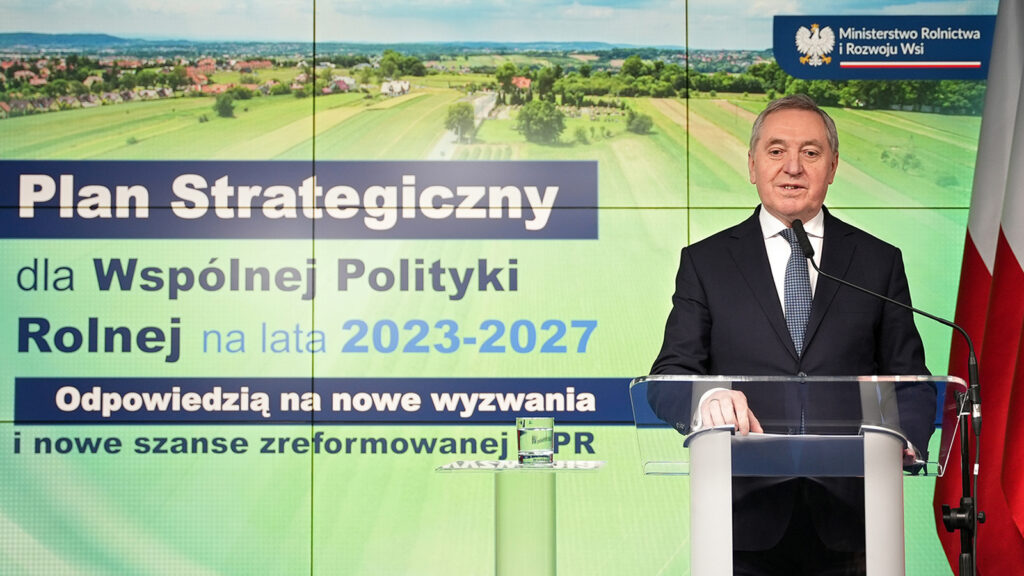 Konferencja prasowa dotycząca Planu Strategicznego WPR na lata 2023-2027